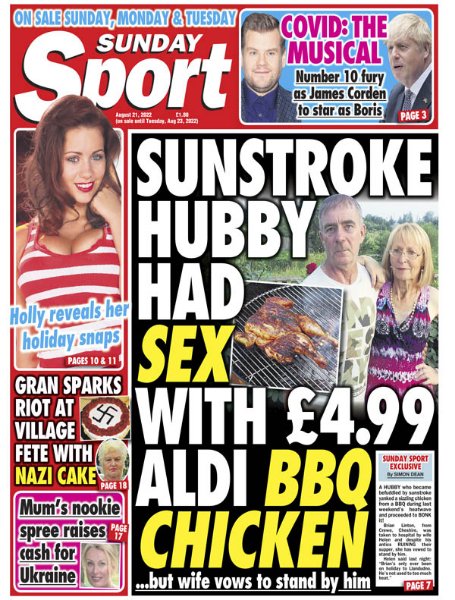 The Sunday Sport – August 20, 2022