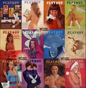 Playboy USA - Full Year 1970 Issues Collection
