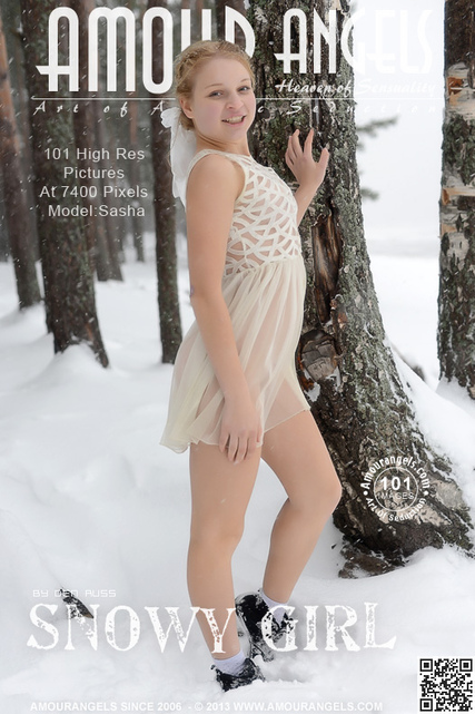 AmourAngels – Sasha – Snowy Girl-Hi-Res Photoset – Release Date: 2013-02-26